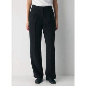 Aritzia Wilfred The Effortless Pant Crepette Sz 12 Black Career Office Luxury